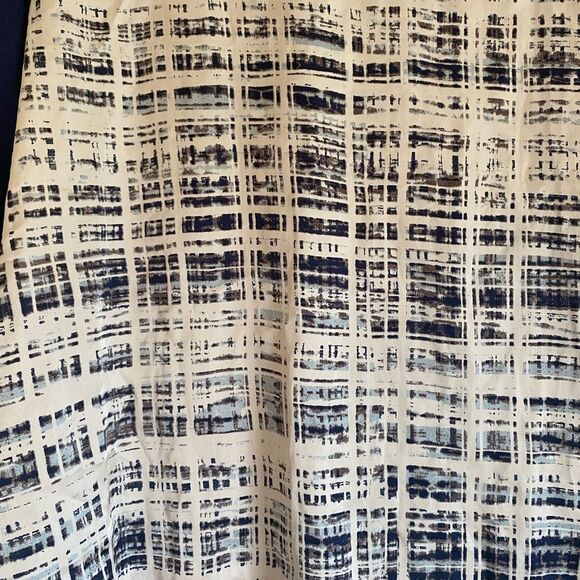 Ann Taylor Size Small Blue Abstract Print Workwear Top - Picture 2 of 4